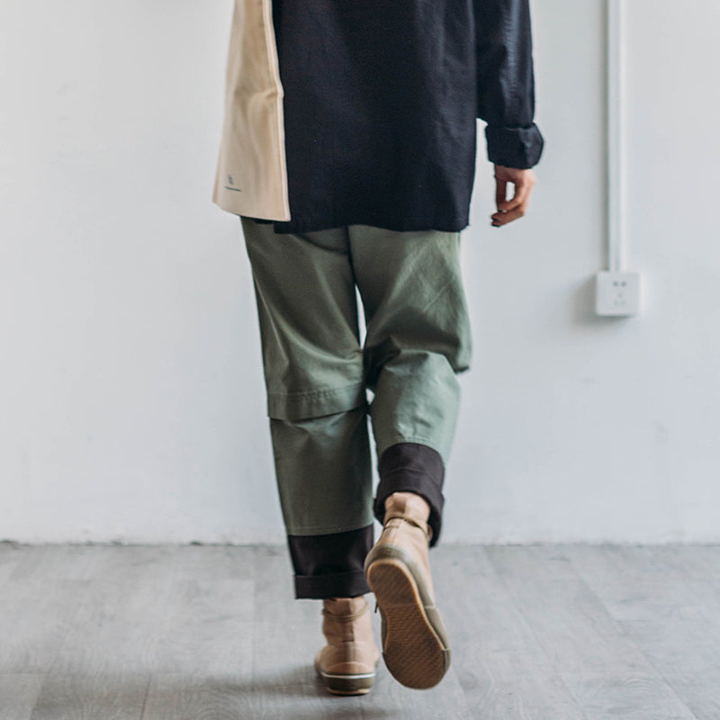 Retro Loose Straight-leg Pants