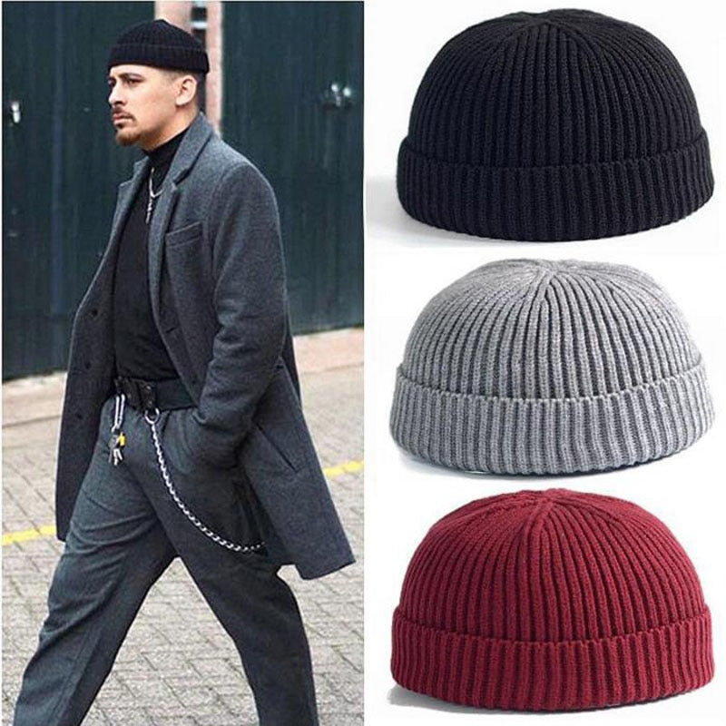USN WATCH CAP 80% Wool WW2 Replica Winter Warm Knit Thick Cap Vintage Military Outdoor Hat