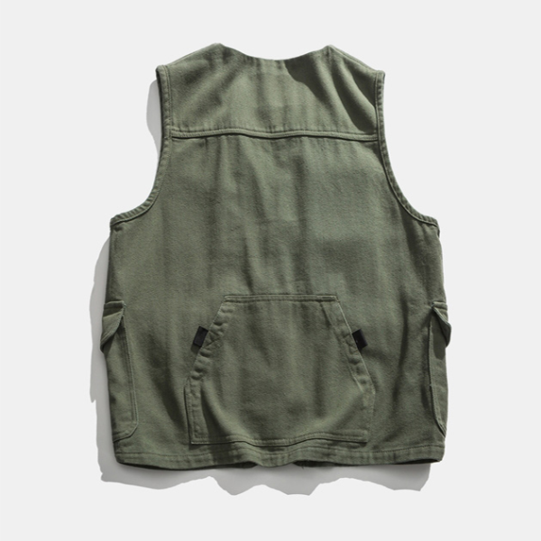 Japanese Retro Multi-pocket Tool Vest