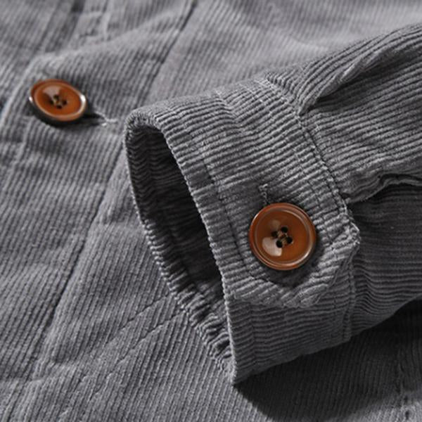 Winter Retro Fleece Corduroy Western Jacket