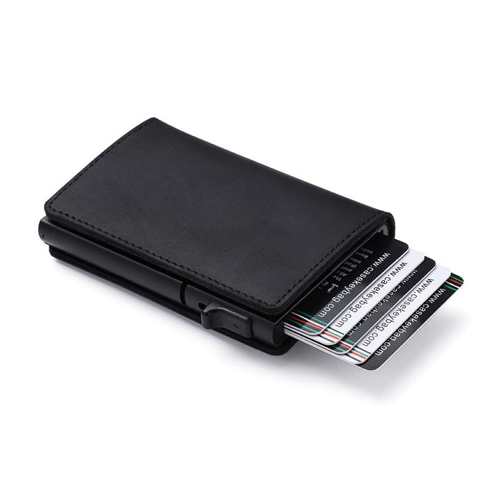 Smart AirTag Wallet Genuine Leather Wallet Key Case