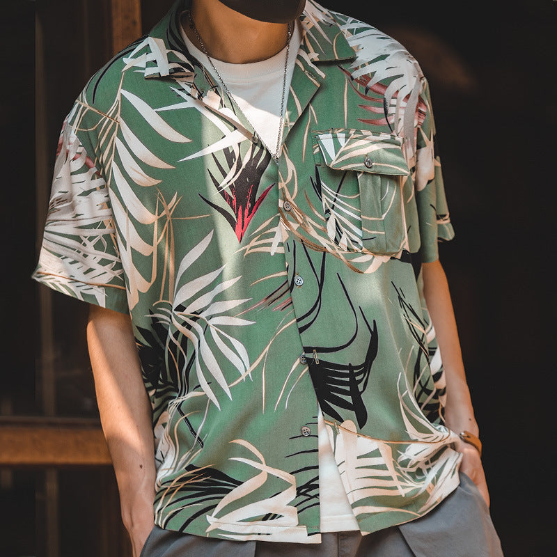Retro Beach Hawaiian Short Sleeve Shirt