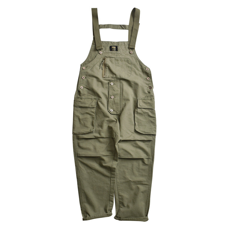 Men's Multi-pocket Loose Wide-leg Jumpsuit Work Overalls