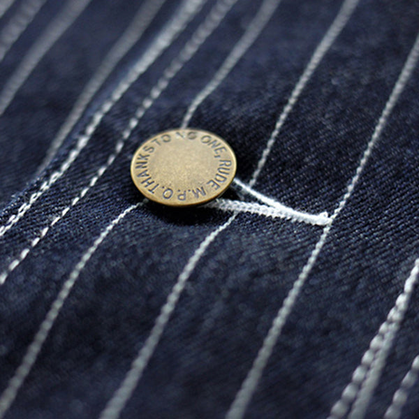 Retro Striped Denim Jacket