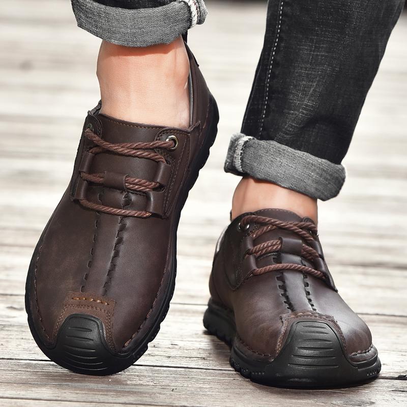 Men's Outdoor Hand-stitched Leather Shoes