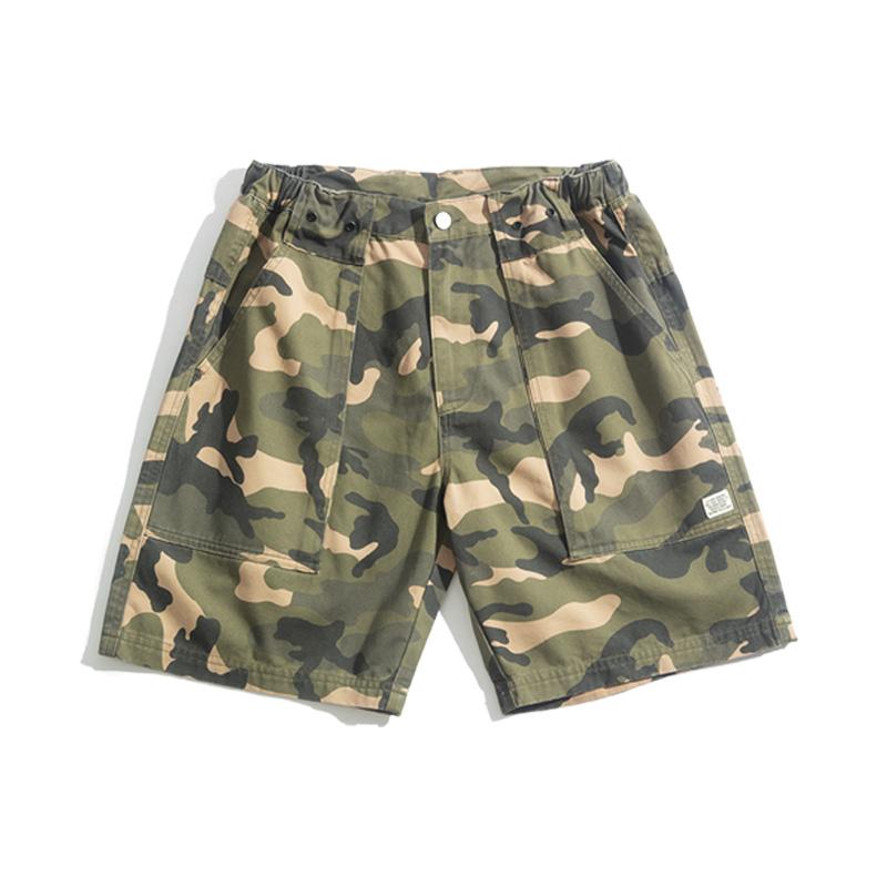 Retro Camouflage Big Pockets Shorts