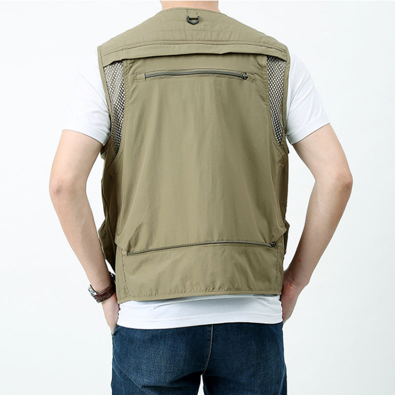 Multi-pocket Vest Men's Outdoor Quick-drying Vest