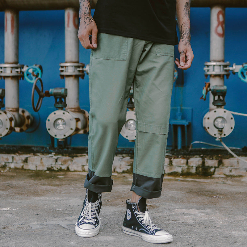 Retro Loose Straight-leg Pants