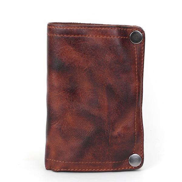 Vintage Italian Distressed Bifold Men's Western Wallet