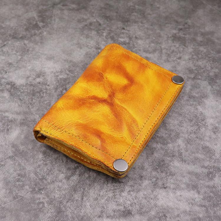 Vintage Italian Distressed Bifold Men's Western Wallet