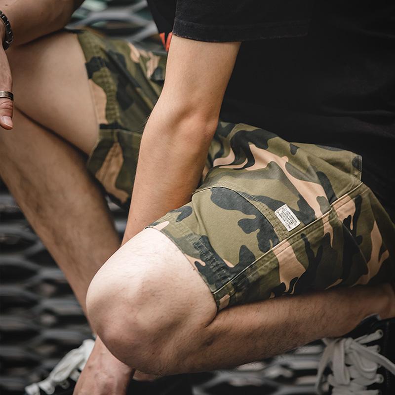 Retro Camouflage Big Pockets Shorts