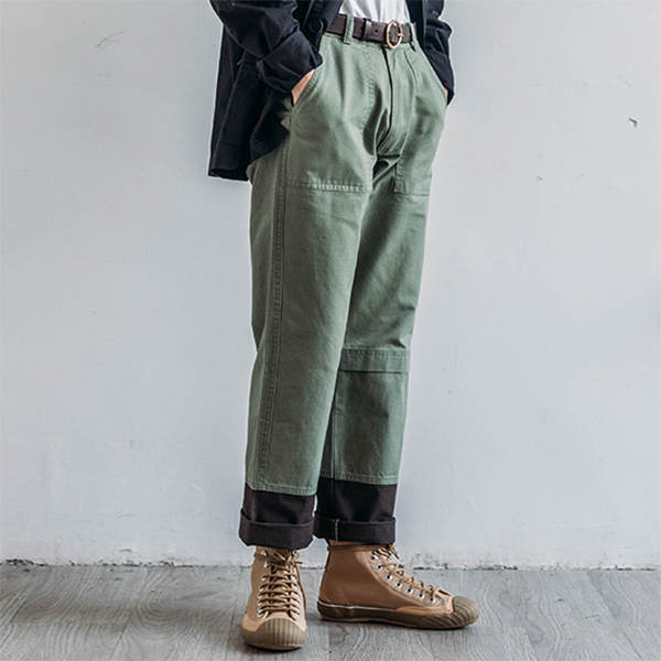 Retro Loose Straight-leg Pants