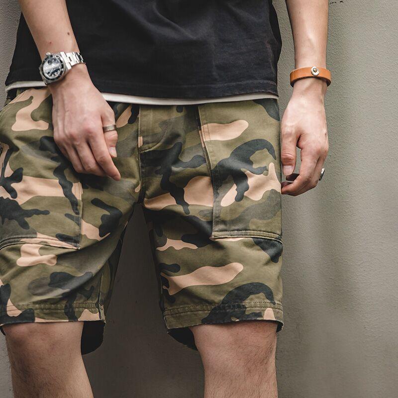 Retro Camouflage Big Pockets Shorts