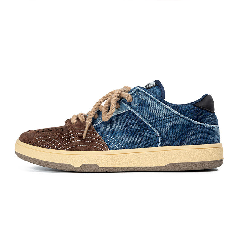 Vintage Denim Sneakers For Men and Women