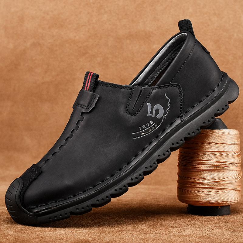 Men's Outdoor Hand-stitched Leather Shoes