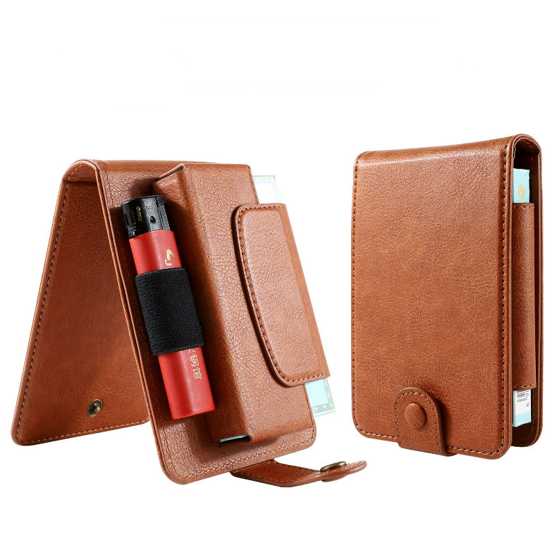 PU Leather Cigarette Case Wallet Card Holder