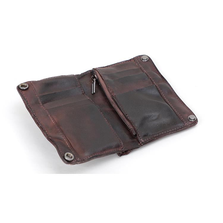 Vintage Italian Distressed Bifold Men's Western Wallet