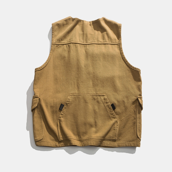 Japanese Retro Multi-pocket Tool Vest