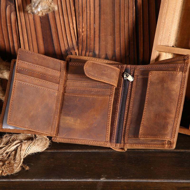 Men's Leather Retro Wallet
