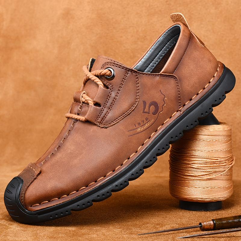 Men's Outdoor Hand-stitched Leather Shoes