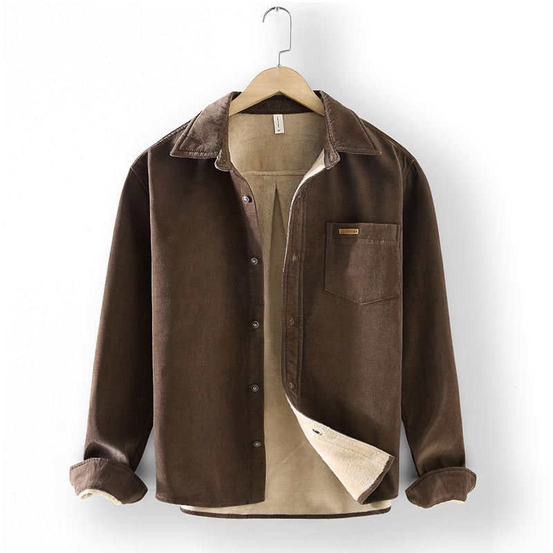 Retro Corduroy Warm Shirt