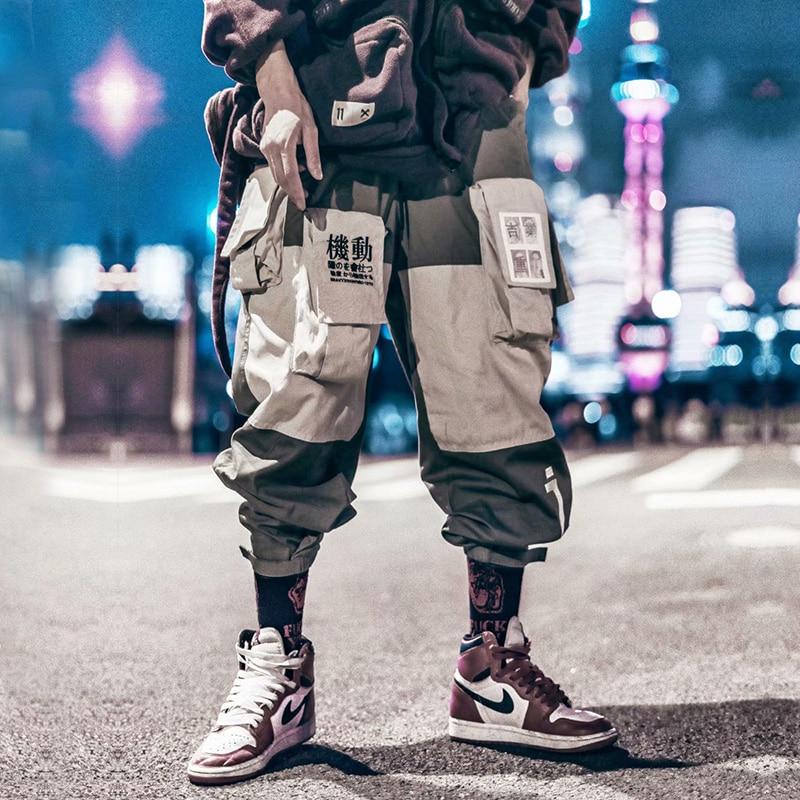 Pockets  Letter Embroidery  Cargo Pants