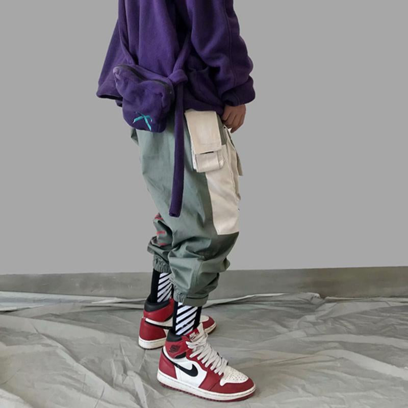 Pockets  Letter Embroidery  Cargo Pants