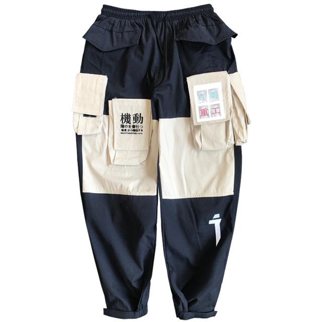 Pockets  Letter Embroidery  Cargo Pants